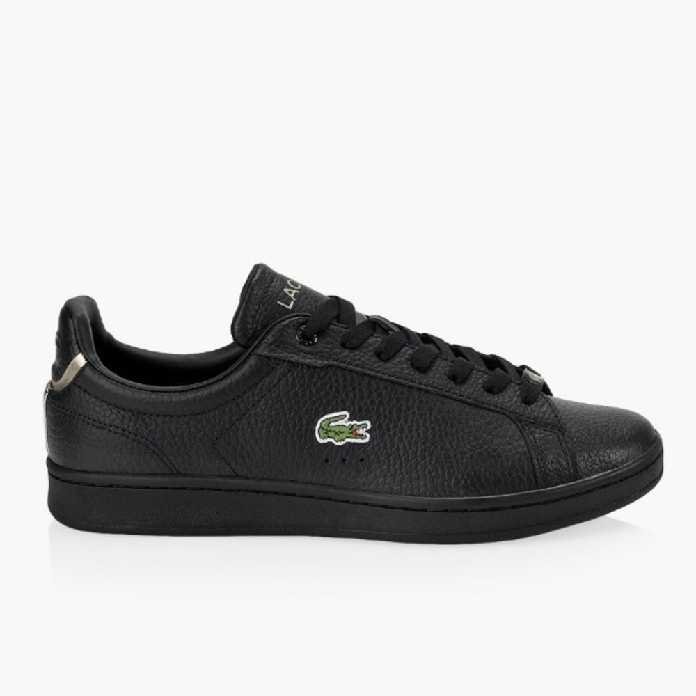 Lacoste Men's Black Leather Sneakers US 7.5